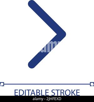 Right arrow pixel perfect RGB color ui icon Stock Vector