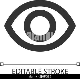 Seen pixel perfect linear ui icon Stock Vector
