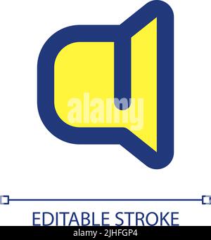 Audio settings pixel perfect RGB color ui icon Stock Vector