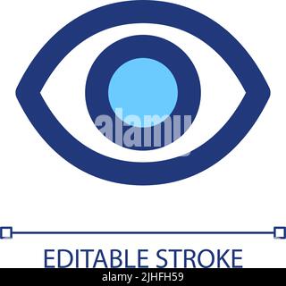 Seen pixel perfect RGB color ui icon Stock Vector
