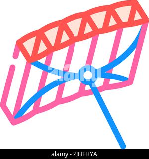 frameless kite color icon vector illustration Stock Vector