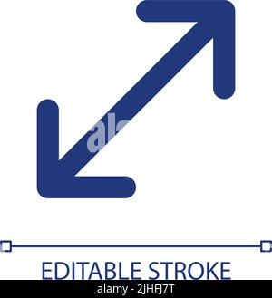 Enlarge pixel perfect RGB color ui icon Stock Vector