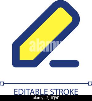 Note taking pixel perfect RGB color ui icon Stock Vector