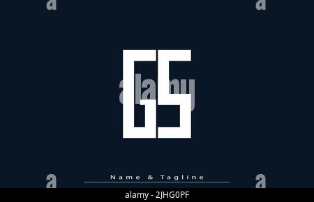 Alphabet letters Initials Monogram logo GS , SG Stock Vector