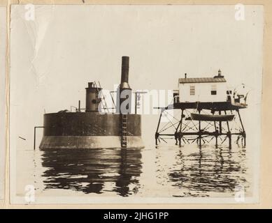 Virginia - Thimble Shoal. Thimble Shoal Light Station, Virginia. Stock Photo