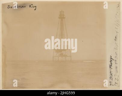 Florida - Sombrero Key. Sombrero Key Light Station, Florida. NNE about 500 feet. Stock Photo