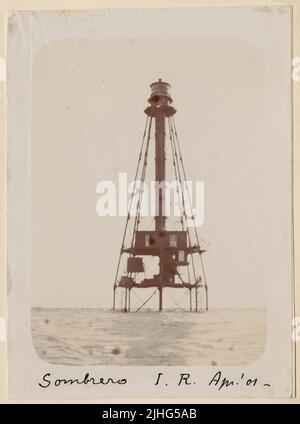 Florida - Sombrero Key. Sombrero Key Light Station, Florida. Stock Photo