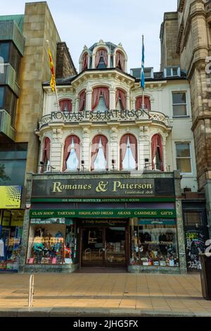 Romanes and Paterson retail shop on Princes Street, Edinburgh, Scotland Stock Photo