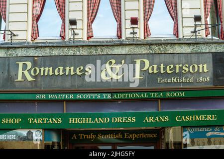 Romanes and Paterson retail shop on Princes Street, Edinburgh, Scotland Stock Photo