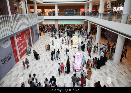 Lulu Hypermarket of Lulu Mall in Lucknow, Uttar Pradesh, India. Stock Photo