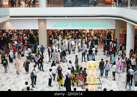 Lulu Hypermarket of Lulu Mall in Lucknow, Uttar Pradesh, India. Stock Photo