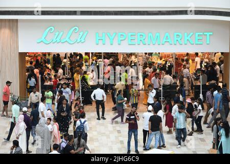 Lulu Hypermarket of Lulu Mall in Lucknow, Uttar Pradesh, India. Stock Photo