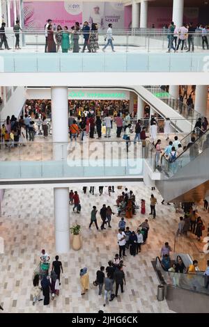 Lulu Hypermarket of Lulu Mall in Lucknow, Uttar Pradesh, India. Stock Photo