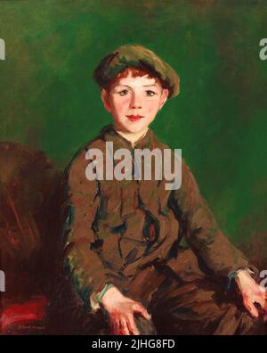 An Irish lad (1913) by Robert Henri (1865 -1929), an American painter and teacher. As a young man, he studied in Paris, where he identified strongly with the Impressionists. Stock Photo