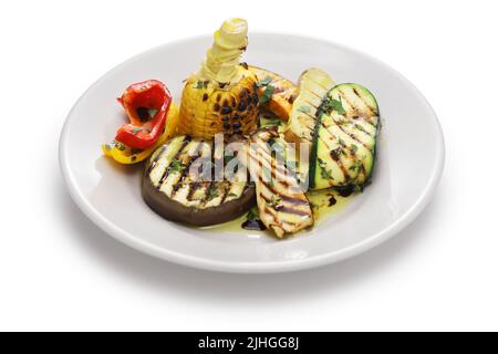 Verdure alla griglia ( grilled vegetables ), Italian food Stock Photo