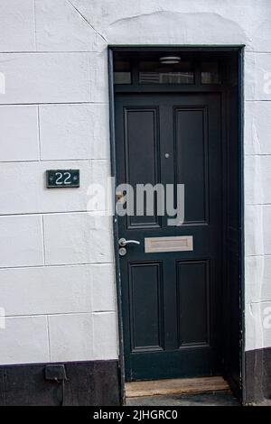 Building number 22 in Topsham a simple and elegant finish. Stock Photo