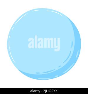 Decorative background bubble for text. Speechbubble cute in cartoon style. Stock Vector