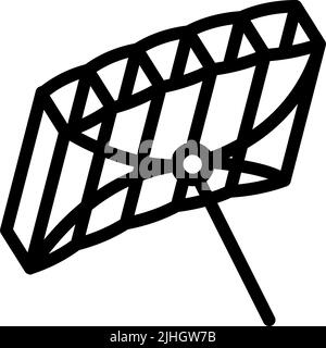 frameless kite line icon vector illustration Stock Vector