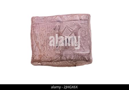 Envelope of the Ur 3 period with an impression of a cylinder seal. Neo-Sumerian Empire,  22nd to 21st century BC Stock Photo