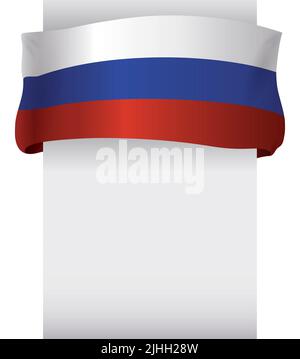 russia flag emoji vector Stock Vector
