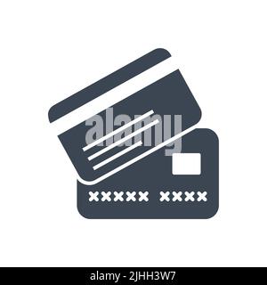 Credit card related vector glyph icon Stock Vector