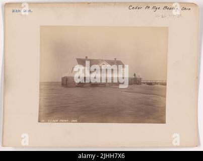 OH - Cedar Point. Cedar Point Range Beacon, Ohio Stock Photo - Alamy