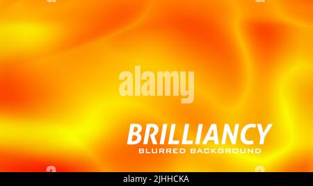 Brilliancy. Flaming blurred background with red, yellow and orange color gradient. Shiny vector graphic pattern Stock Vector