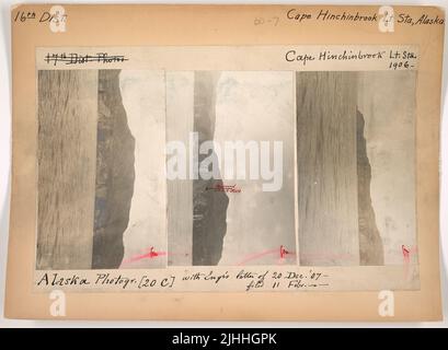 AK - Cape Hinchinbrook. Cape Hinchinbrook Light Station, Alaska. Stock Photo