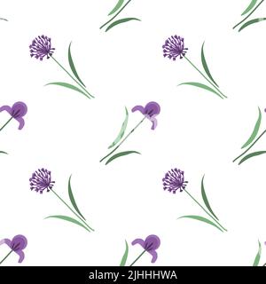 Seamless pattern with decorative flowers Stock Vector