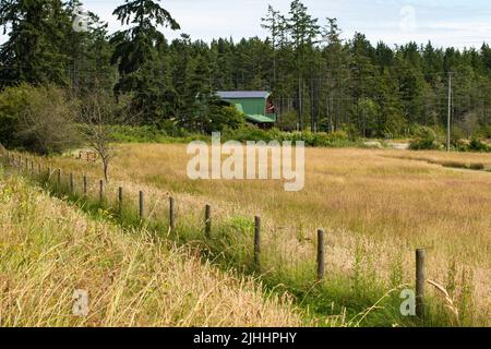 Landscape of North Pender Island, British Columbia, Canada Stock Photo