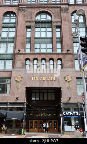 The Arcade on Euclid avenue in Cleveland, June 2022 Stock Photo