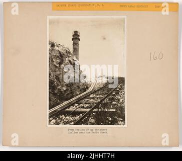 Misc - Navassa Island. Navassa Island Light Station, West Indies. From Station 39 up the short incline near the Radio Shack. Stock Photo