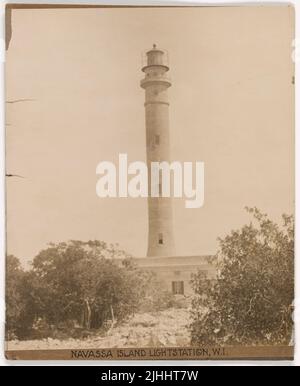 Misc - Navassa Island. Navassa Island Light Station, West Indies. Stock Photo