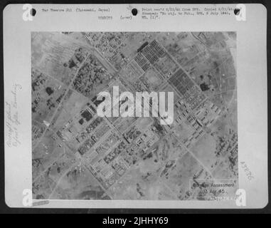 After - Damage Assessment Of The Nakajima Aircraft Works, Koizumi Plant, Takasaki, Japan. Stock Photo