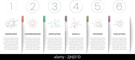 Creative minimal business infographic template.Timeline processes with paper cut design and 6 options, steps or parts for banner or slide presentation Stock Vector