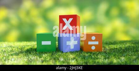 Calculate symbol plus multiply and subtract menu button illustration ...