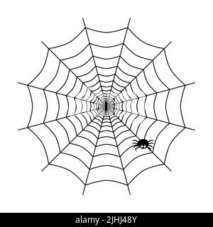 Spider web icon isolated on white background. Vector illustration Stock Vector