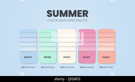 Spring theme color palettes or color schemes are trends combinations ...
