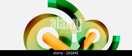 Circle abstract background. Vector illustration for wallpaper banner background card or landing page Stock Vector