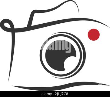 Camera icon logo design illustration template vector Stock Vector