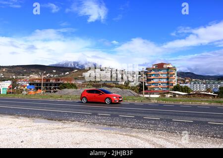 View to the hills near Alanya in Turkey Stock Photo