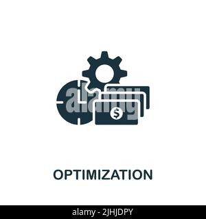 Optimization icon. Monochrome simple line Data Science icon for ...