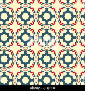 Geometric abstract seamless oriental pattern. Textile print. Vector illustration Stock Vector