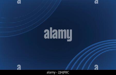 Abstract geometric background - deep blue with circles Stock Vector