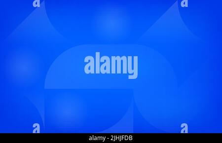 Abstract geometric background - blue with white transparent shapes Stock Vector