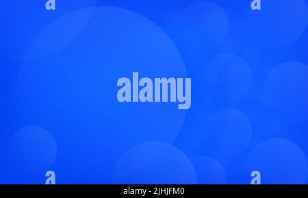 Abstract geometric background - blue with white transparent circles Stock Vector