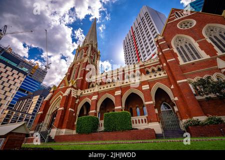 Brisbane, Australia - Albert Street Uniting Church building in CBD Stock Photo