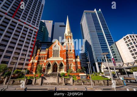 Brisbane, Australia - Albert Street Uniting Church building in CBD Stock Photo