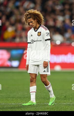 Hannibal Mejbri (46) of Manchester United during the game Stock Photo