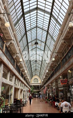 5th Street Arcades, downtown Cleveland, June 2022 Stock Photo